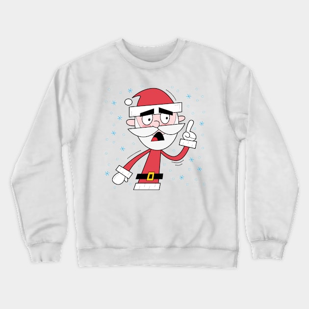 Grumpy Santa Crewneck Sweatshirt by Andy McNally